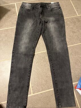 Michael Kors womens Grey Black Washed Skinny Jeans
